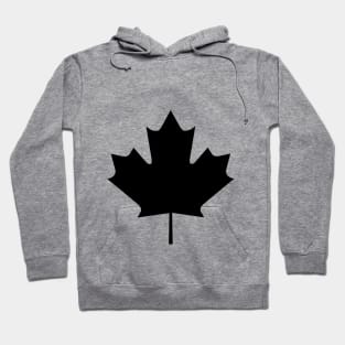 Image: Canada maple leaf (black) Hoodie